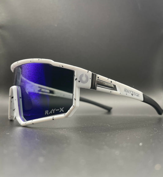 Lunette de soleil Rayteck One - Blanc/Bleu